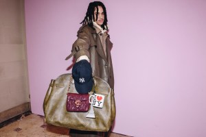 Backstage at Coach RTW Fall 2024 as part of New York Ready to Wear Fashion Week held at the James B. Duke House on February 12, 2024 in New York, New York.Backstage at the Coach fall 2024 ready-to-wear show at New York Fashion Week.