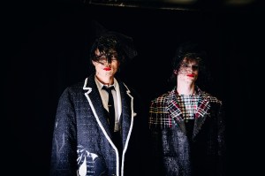 Backstage at the Thom Browne fall 2024 ready-to-wear show at New York Fashion Week.