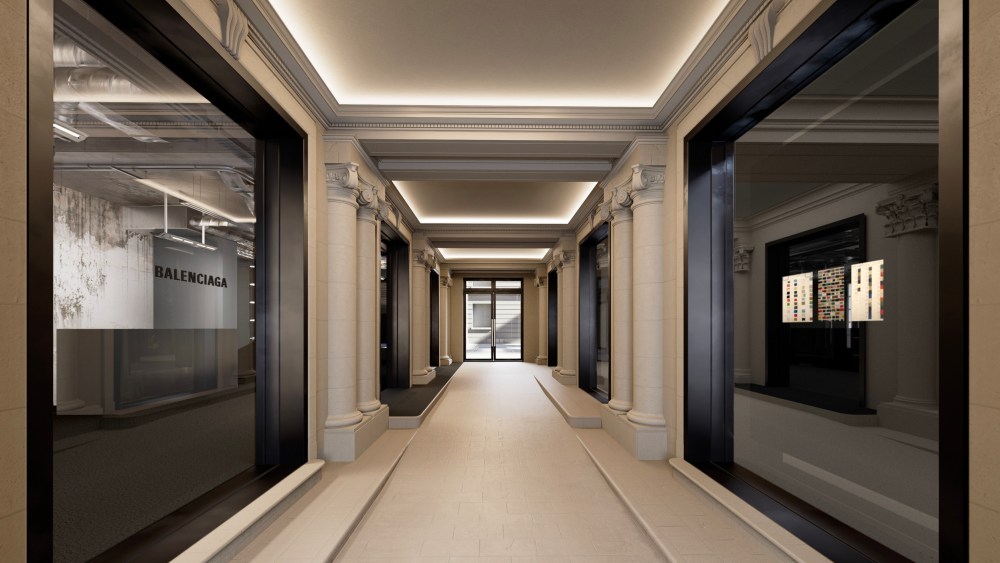 Balenciaga's creative headquarters on Avenue George V