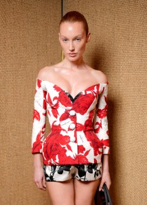 Meredith Duxbury at the Balmain Fall 2024 Ready-to-Wear show