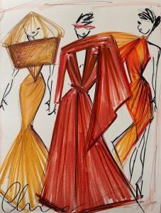 "Dune fantasy glamour.” — Christian Siriano