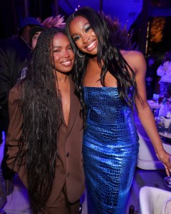 Chloe Bailey and Coco Jones at the Coco Jones and Grey Goose Toast to Grammy’s Nominations held at The West Hollywood EDITION on February 2, 2024 in West Hollywood, California.
