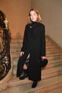 Angelica Hicks at the Thom Browne Fall 2024 ready-to-wear show