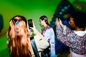 Backstage at the Collina Strada Fall 2024 ready-to-wear show at New York Fashion Week, February 2024.