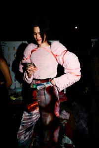 Backstage at the Collina Strada Fall 2024 ready-to-wear show at New York Fashion Week, February 2024.