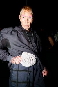 Backstage at the Collina Strada Fall 2024 ready-to-wear show at New York Fashion Week, February 2024.