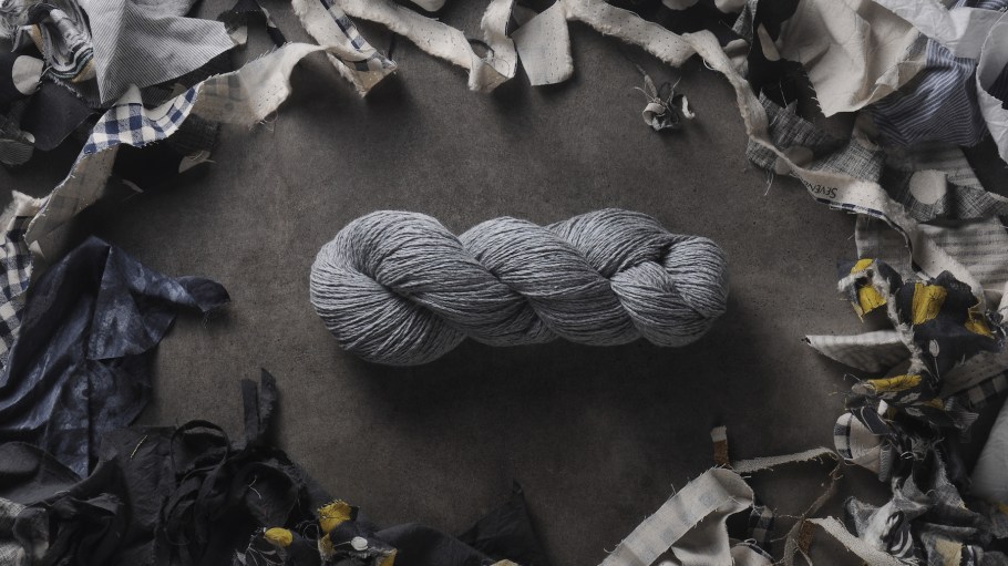 Dempstah recycles unwanted clothing into spun yarn.