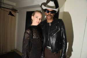 Julia Dunstall and Emmett Skyy at the Dodiee Cocktail Party held at Jac's on Bond on February 11, 2024 in New York, New York.