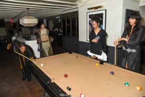 Devin Joos, Maryah Ananda, Tara Thomas and Anita Jane at the Dodiee Cocktail Party held at Jac's on Bond on February 11, 2024 in New York, New York.