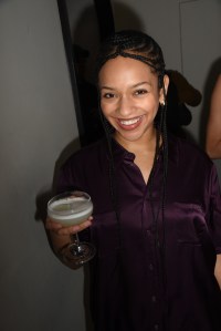 Djouliet Amara at the Dodiee Cocktail Party held at Jac's on Bond on February 11, 2024 in New York, New York.