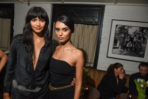 Anita Jane and Madhulika Sharma at the Dodiee Cocktail Party held at Jac's on Bond on February 11, 2024 in New York, New York.