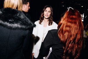 Alexa Chung  at the Proenza Schouler Fall 2024 ready-to-wear show
