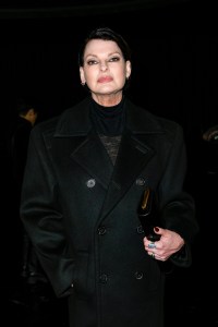 Linda Evangelista  at the Saint Laurent Fall 2024 Ready-to-Wear show