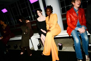 Rachel Brosnahan and Danai Gurira at the Sergio Hudson Fall 2024 ready-to-wear show