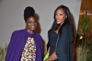 Danessa Myricks and Malaika Jones at the 2024 Fifteen Percent Pledge Benefit Gala held at Paramount Studios on February 3, 2024 in Los Angeles, California.