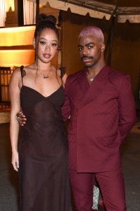 Salem Mitchell and Tyrell Hampton at the 2024 Fifteen Percent Pledge Benefit Gala held at Paramount Studios on February 3, 2024 in Los Angeles, California.
