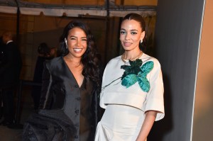 Emma Grede and Aurora James at the 2024 Fifteen Percent Pledge Benefit Gala held at Paramount Studios on February 3, 2024 in Los Angeles, California.