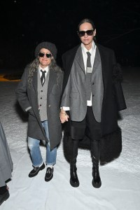 Cass Bird and Jenna Lyons  at the Thom Browne Fall 2024 Ready-to-Wear show