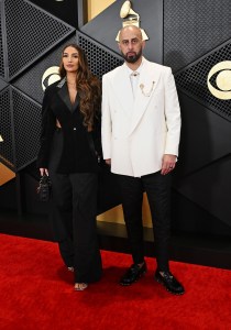 Lily Aldridge and Ghazi Shami at the 66th Annual GRAMMY Awards held at Crypto.com Arena on February 4, 2024 in Los Angeles, California.