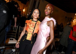 Serayah McNeill and Madisin at the Christian Cowan Fall 2024 ready-to-wear show