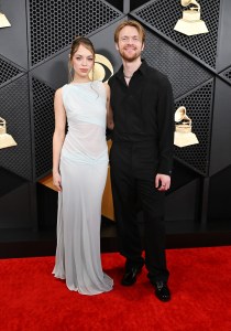 Claudia Sulewski and FINNEAS at the 66th Annual GRAMMY Awards held at Crypto.com Arena on February 4, 2024 in Los Angeles, California.