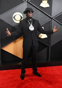 Flavor Flav at the 66th Annual GRAMMY Awards held at Crypto.com Arena on February 4, 2024 in Los Angeles, California.