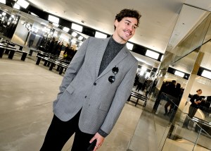 Noah Beck at Michael Kors Fall 2024 ready-to-wear show