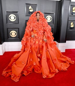 Lizzo at the 2023 Grammy Awards in Dolce & Gabbana