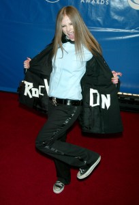 Avril Lavigne at the 2003 Grammy Awards
