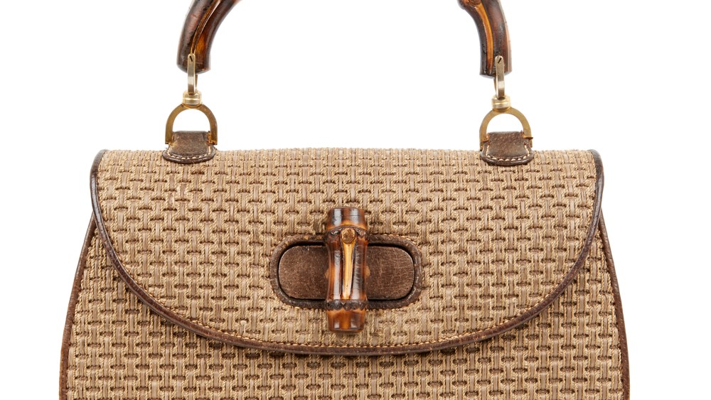 Gucci's raffia and boar leather Bamboo bag, 1960s