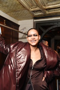 Backstage at Helmut Lang Fall 2024 ready-to-wear show at New York Fashion Week, February 2024.