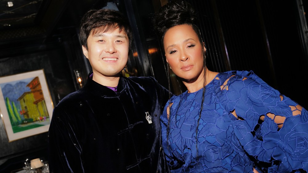 Huishan Zhang and Golda Rosheuvel at George.