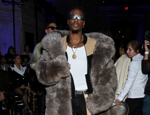 Joey Bada$$  at the LaQuan Smith Fall 2024 ready-to-wear show