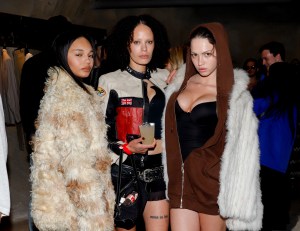 Asia Stanford, Madison Wade and Alex Janai at the grand opening of 424's Melrose Place.