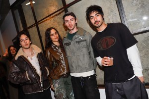 Devin Workman, Juliet Johnstone, Reese Cooper and Noah Talas at the grand opening of 424's Melrose Place.