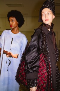 Backstage at Moschino Fall 2024 Ready-to-Wear Collection at Milan Fashion Week