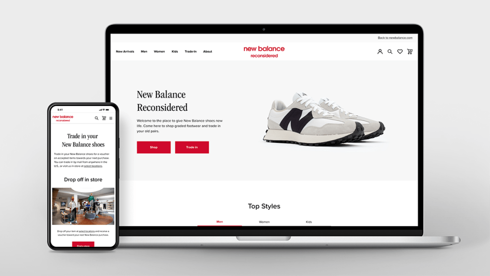 New Balance, sustainability, resale, pre-owned shoes, sneakers
