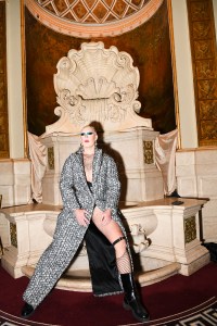 CT Hedden at the Christian Siriano Fall 2024 ready-to-wear show.