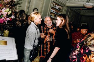 Tory Burch and Carlos Mota at the Adam Lippes 10th Anniversary Dinner held at Majorelle on February 6, 2024 in New York, New York.