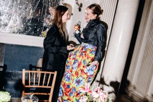 Charlotte Groeneveld and Chloe King at the Adam Lippes 10th Anniversary Dinner held at Majorelle on February 6, 2024 in New York, New York.