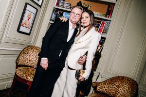 Adam Lippes and Allison Sarofim at the Adam Lippes 10th Anniversary Dinner held at Majorelle on February 6, 2024 in New York, New York.