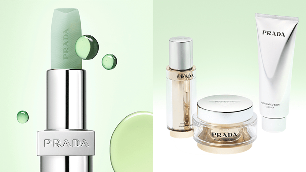 Editor-favorite Prada Beauty lip balm; Prada Beauty skin care available exclusively at Nordstom