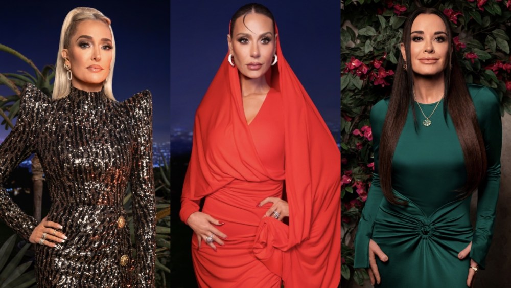 Erika Jayne, Dorit Kemsley and Kyle Richards attend the "Real Housewives of Beverly Hills" season 13 reunion.