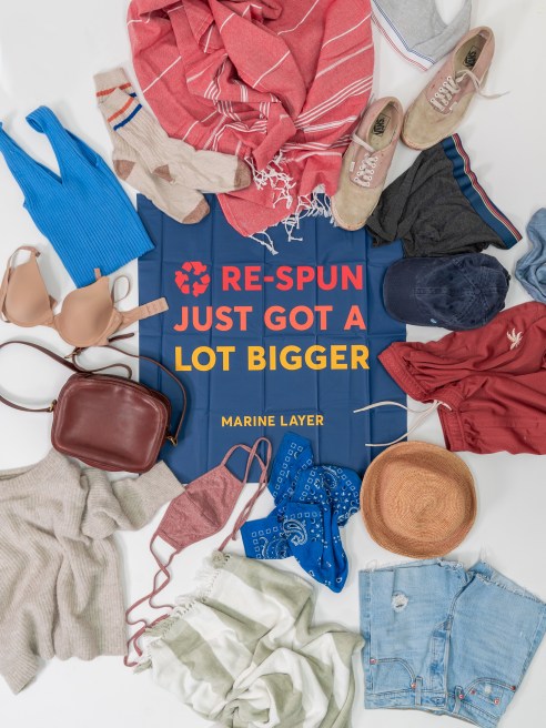 Marine Layer And Trashie partner on clothing recycling program.