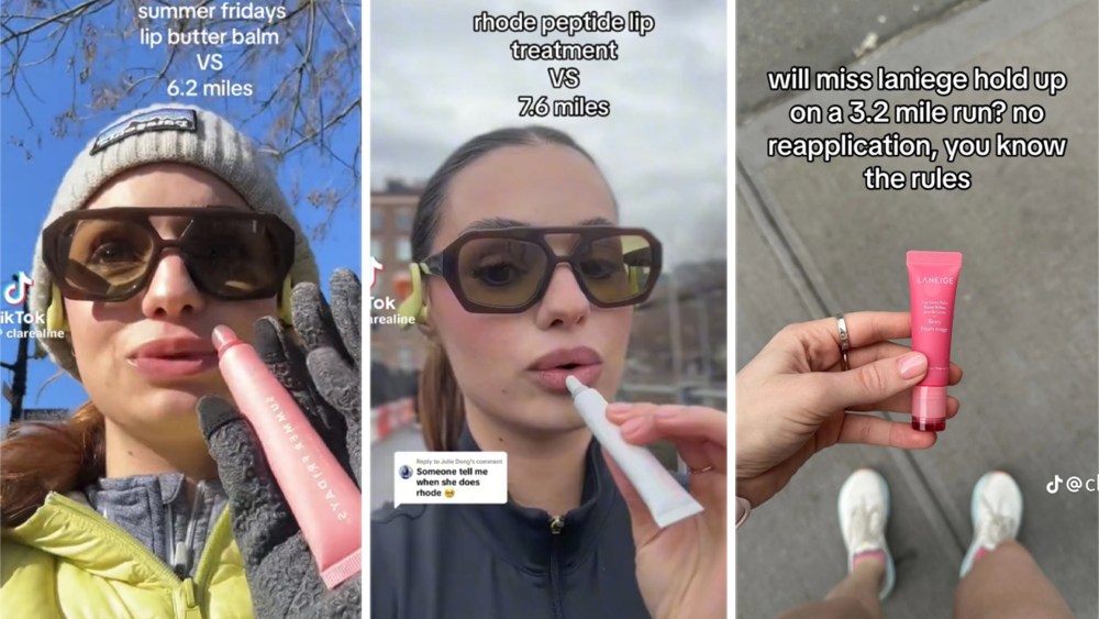 Clare Dumont (@clarealine) has taken to TikTok to document her journey testing the wear and durability of TikTok's buzziest lip treatments.