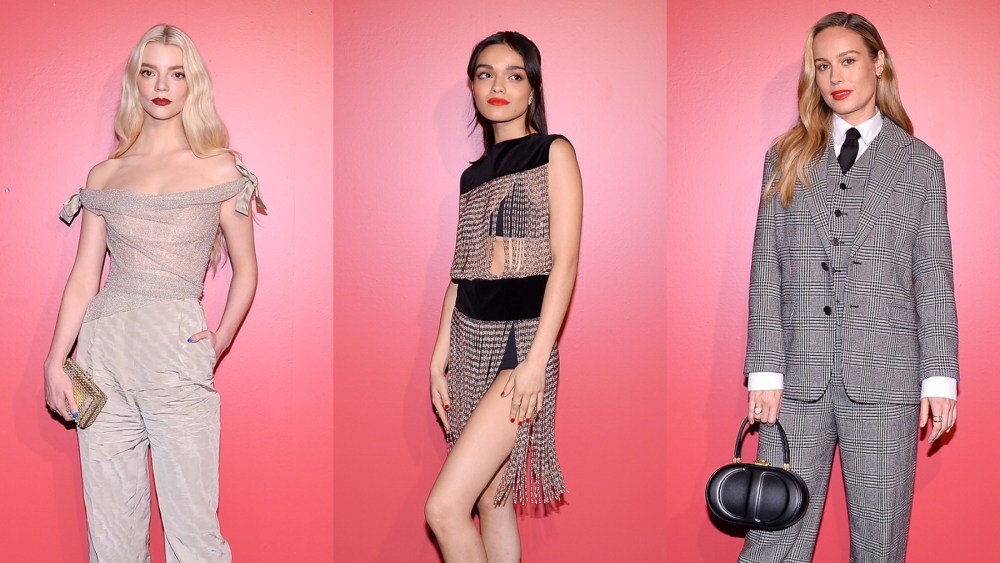 Anya Taylor-Joy, Rachel Zegler, Brie Larson, Dior, celebrity style, beauty