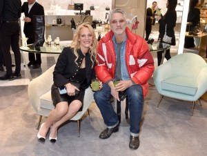 Tracy Margolies and Sean Margolies at the Saks Fifth Avenue Beverly Hills Grand Opening Party on February 7th in Beverly Hills, California