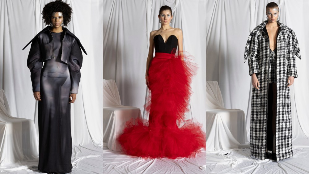 See photos of Bishme Cromartie's fall 2024 collection unveiled on Tuesday during New York Fashion Week. 