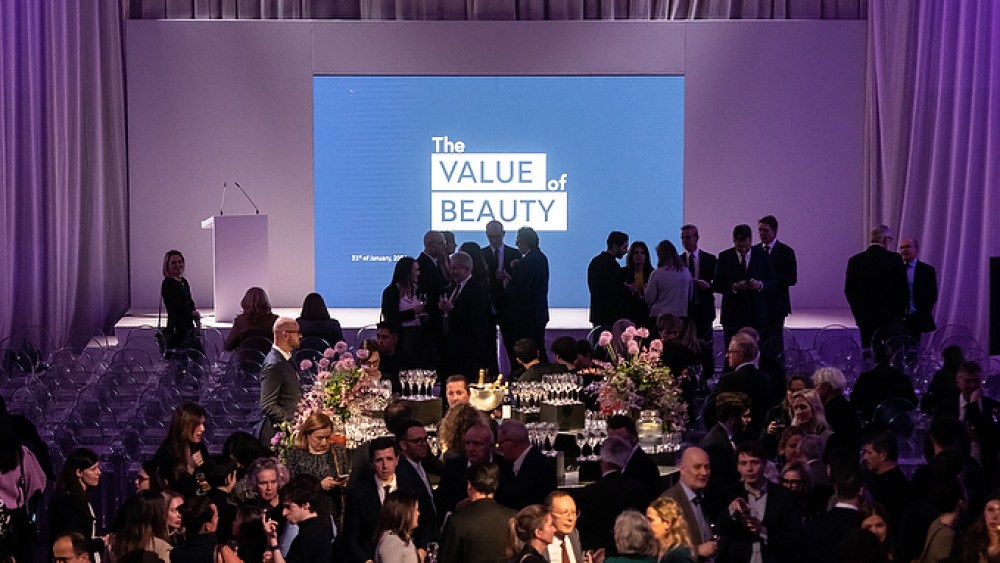 At the Value of Beauty launch event.