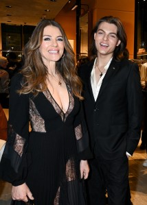 Elizabeth Hurley and Damian Hurley